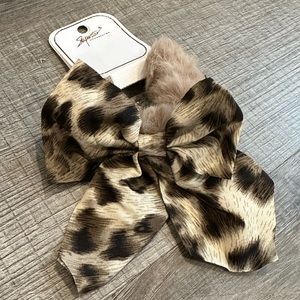 Grey hair bow accessory